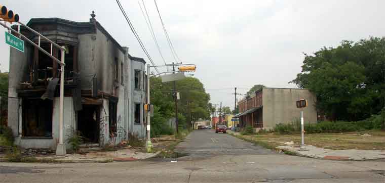 Walnut Street east of Haddon Avenue, second view, July 5, 2011
