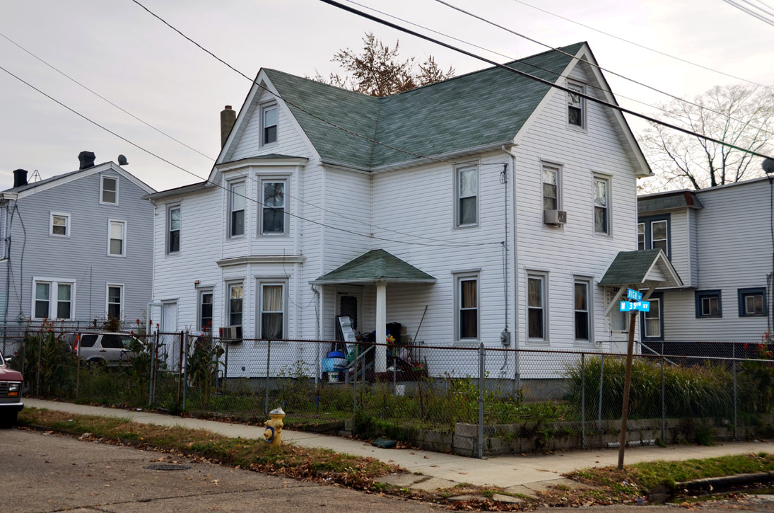 Southeast corner of North 39th Street and High Street, November 19, 2011
