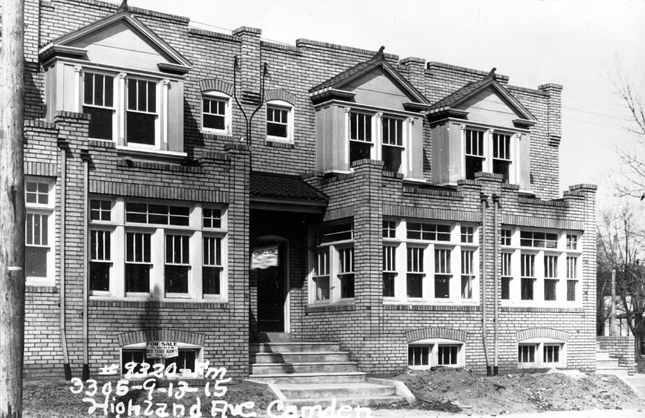 3313 to 3317 Highland Avenue, circa 1928