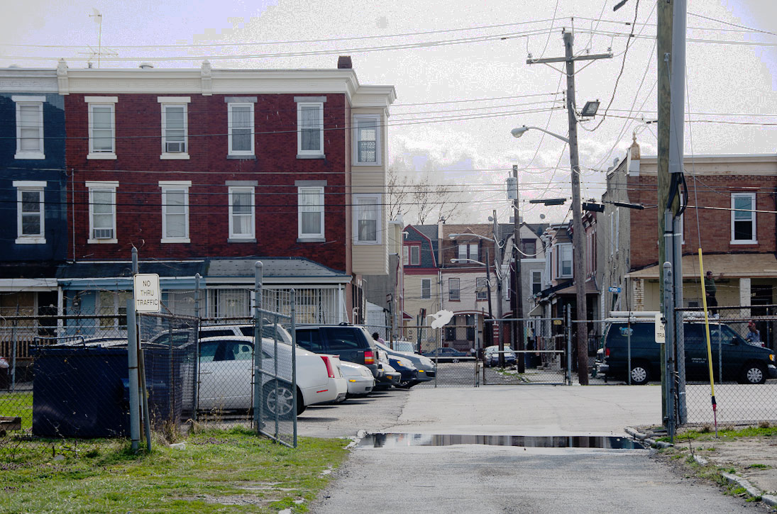 Looking South towards York Street from the 900 Block of Howard Street, March 13, 2012