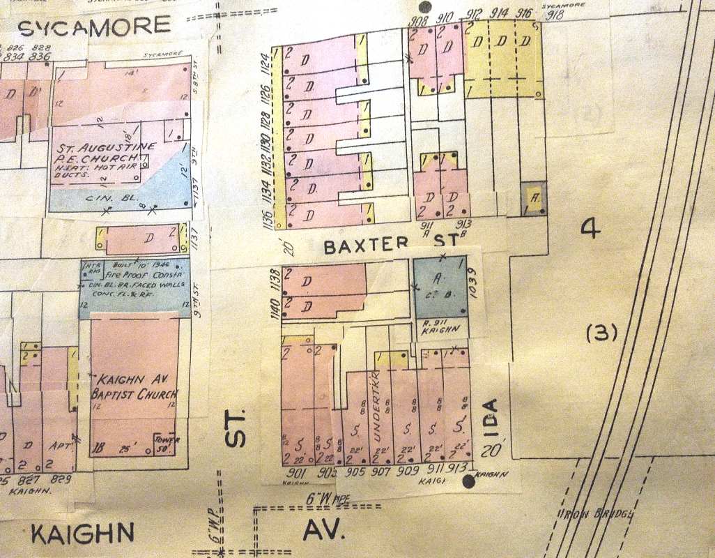 1962 Sanborn map showing Ida Street