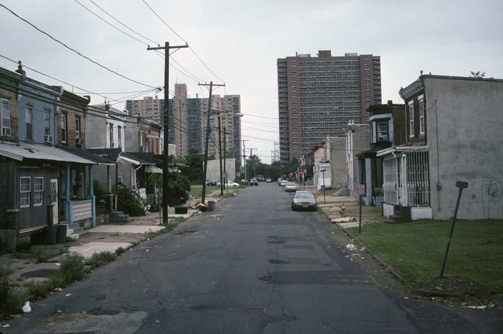 Looking west on Pearl Street from Borton Street, 2005