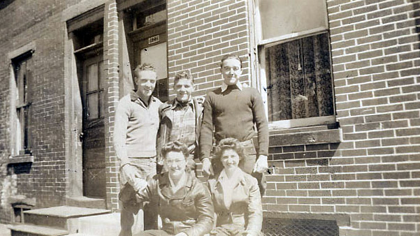 Bob Williams and Sarah Petrauschke, on Howard Street