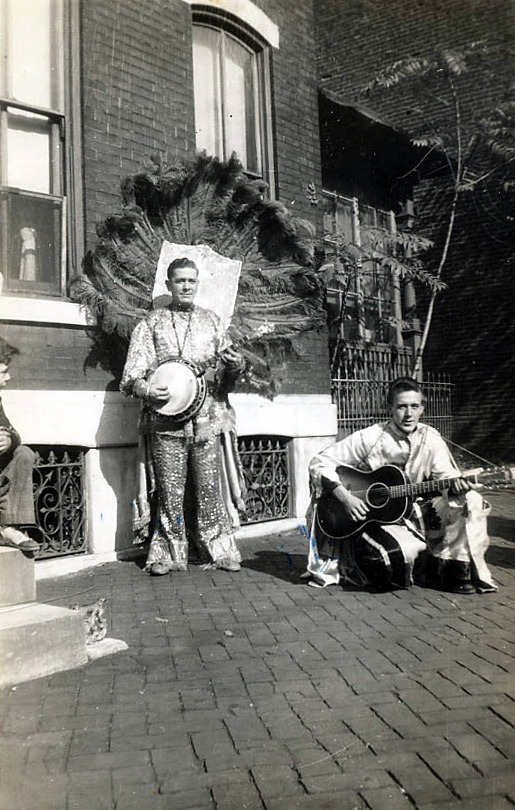Chuck Williams and Johnnie Fife, on Howard Street, 1940s