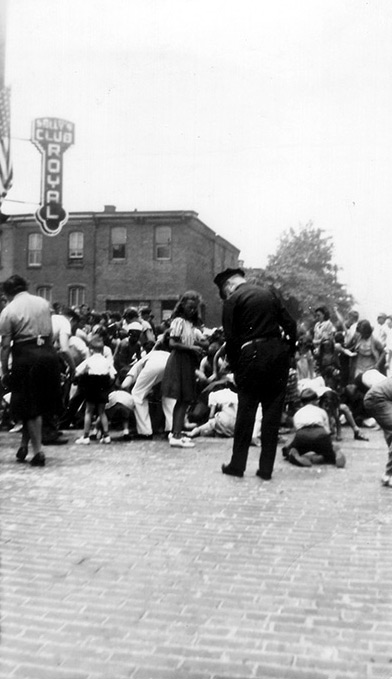 Penny throw at Lynch's Bar at 3rd and Erie Street, Camden NJ — photo courtesy of Jack Sizemore