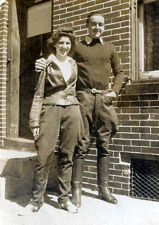 Marion Reed and Bucky Petrauschke, on Howard Street