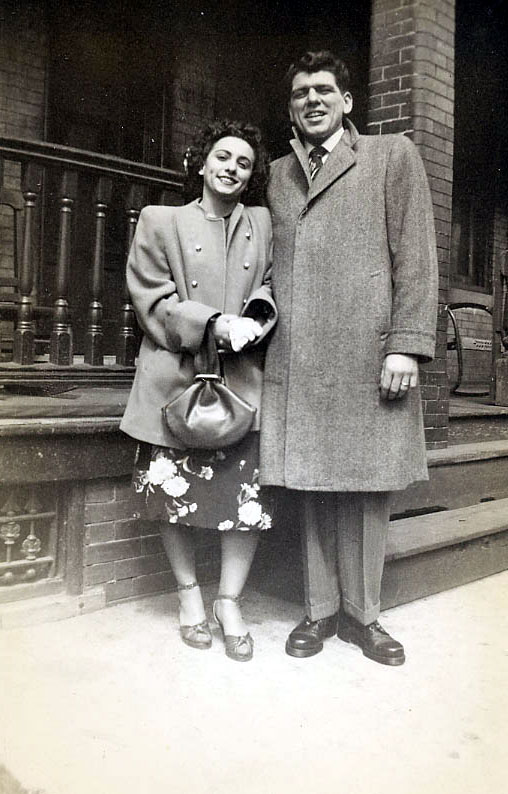 Pat Franco and Bill Slaughter, Howard Street, 1940s