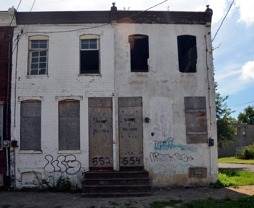 552 and 554 Jackson Street, photographed August 24, 2011 — these houses are misnumbered