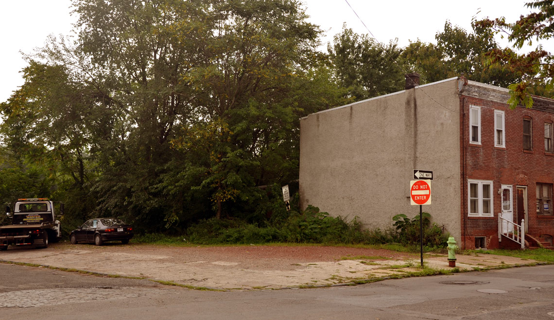 Southeast corner of South 6th Street and Jackson Street, photographed August 26, 2011