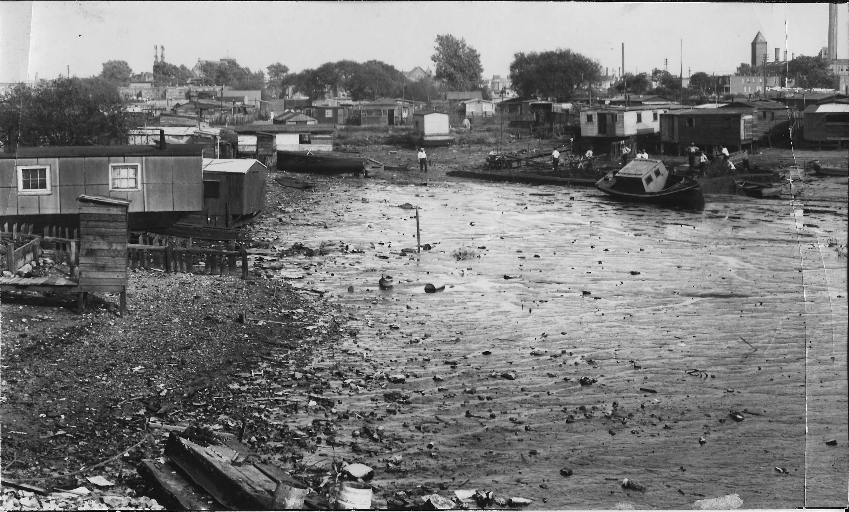 Liney Ditch at the foot of Jasper Street, circa September 1932