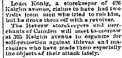 Philadelphia Inquirer, August 26, 1893 — Kaighn Avenue