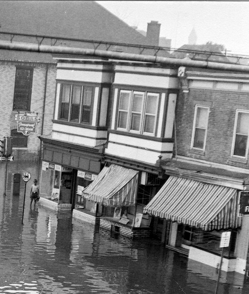South 9th Street and Kaighn Avenue flood — 901, 903, 905 Kaighn Avenue, August 11, 1958