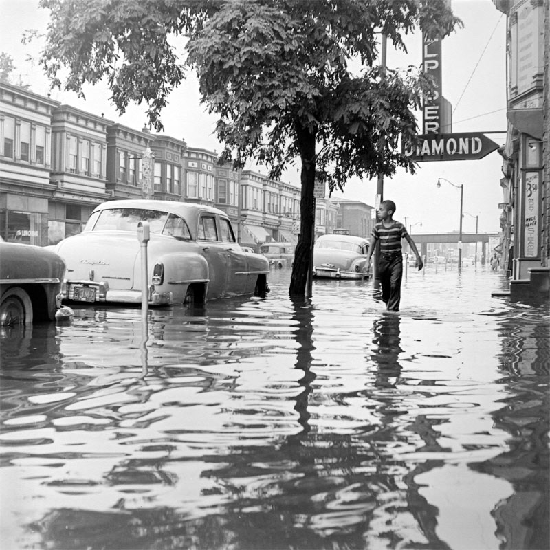 South side of Kaighn Avenue as seen from 1039, August 11, 1958