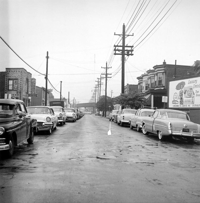 Looking north on Mt. Ephraim Avenue from Kaighn Avenue, August 11, 1958