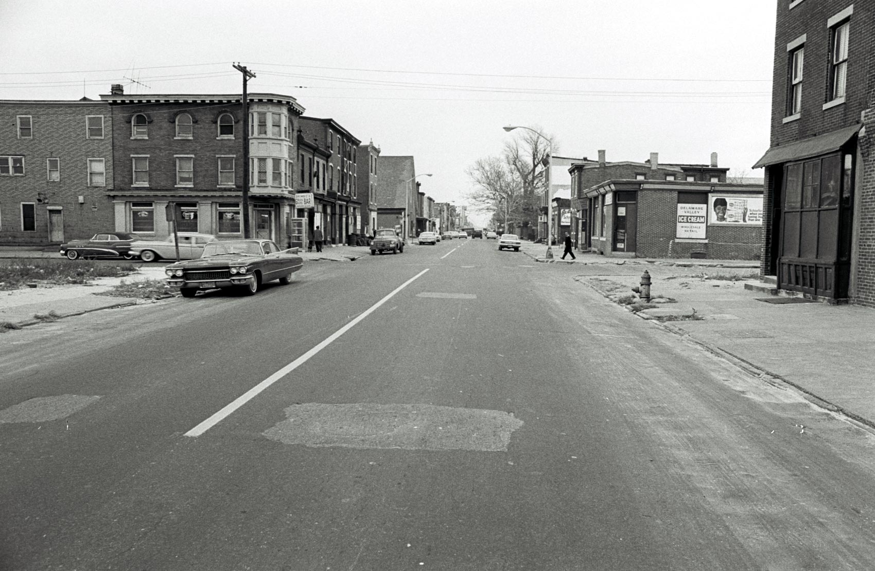 Looking east on Kaighn Avenue at Locust Street, circa 1970