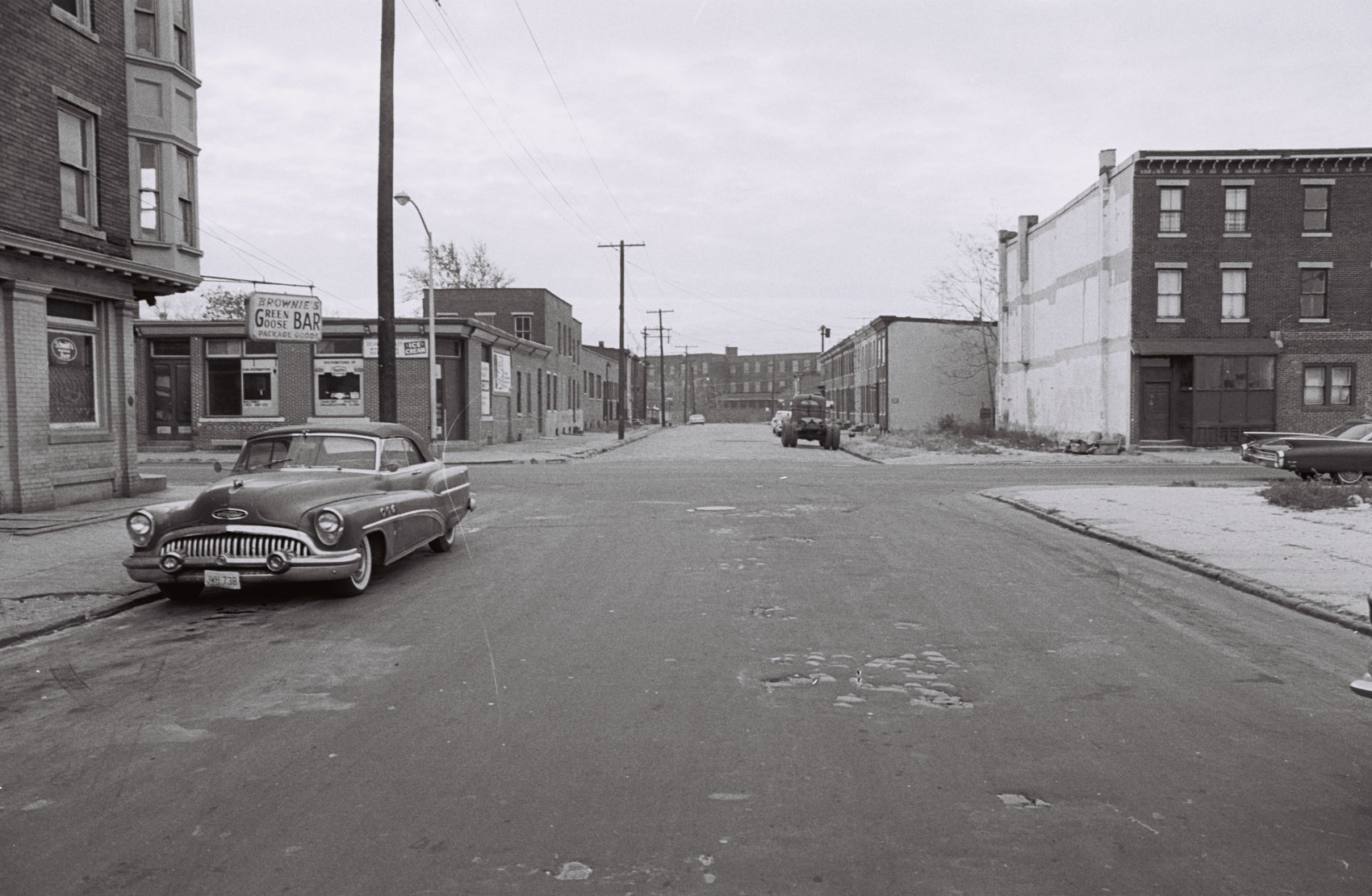 Looking south on Locust Street at Kaighn Avenue, circa 1970
