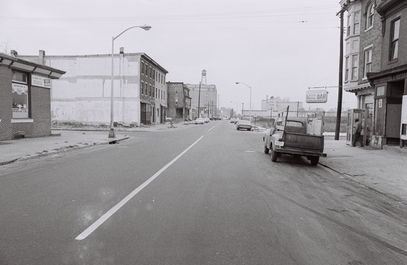 Looking west on Kaighn Avenue at Locust Street, circa 1970