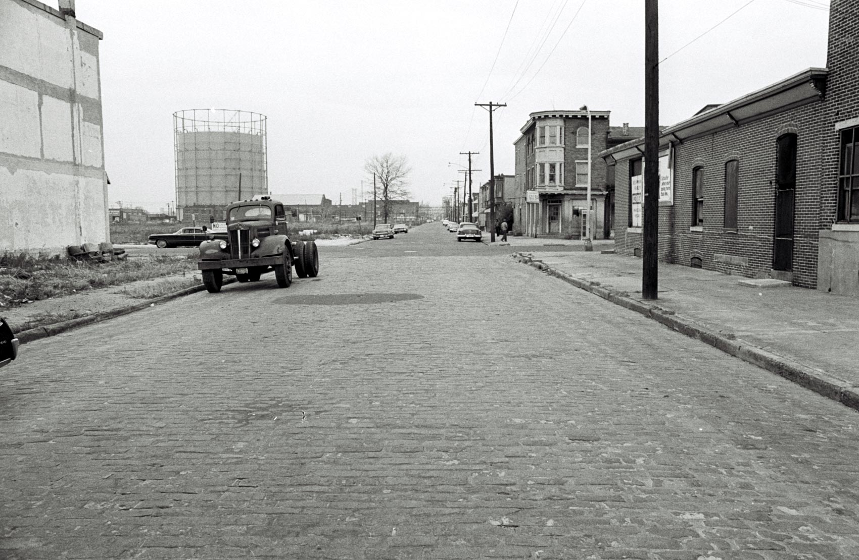 Looking north on Locust Street from Kaighn Avenue, circa 1970