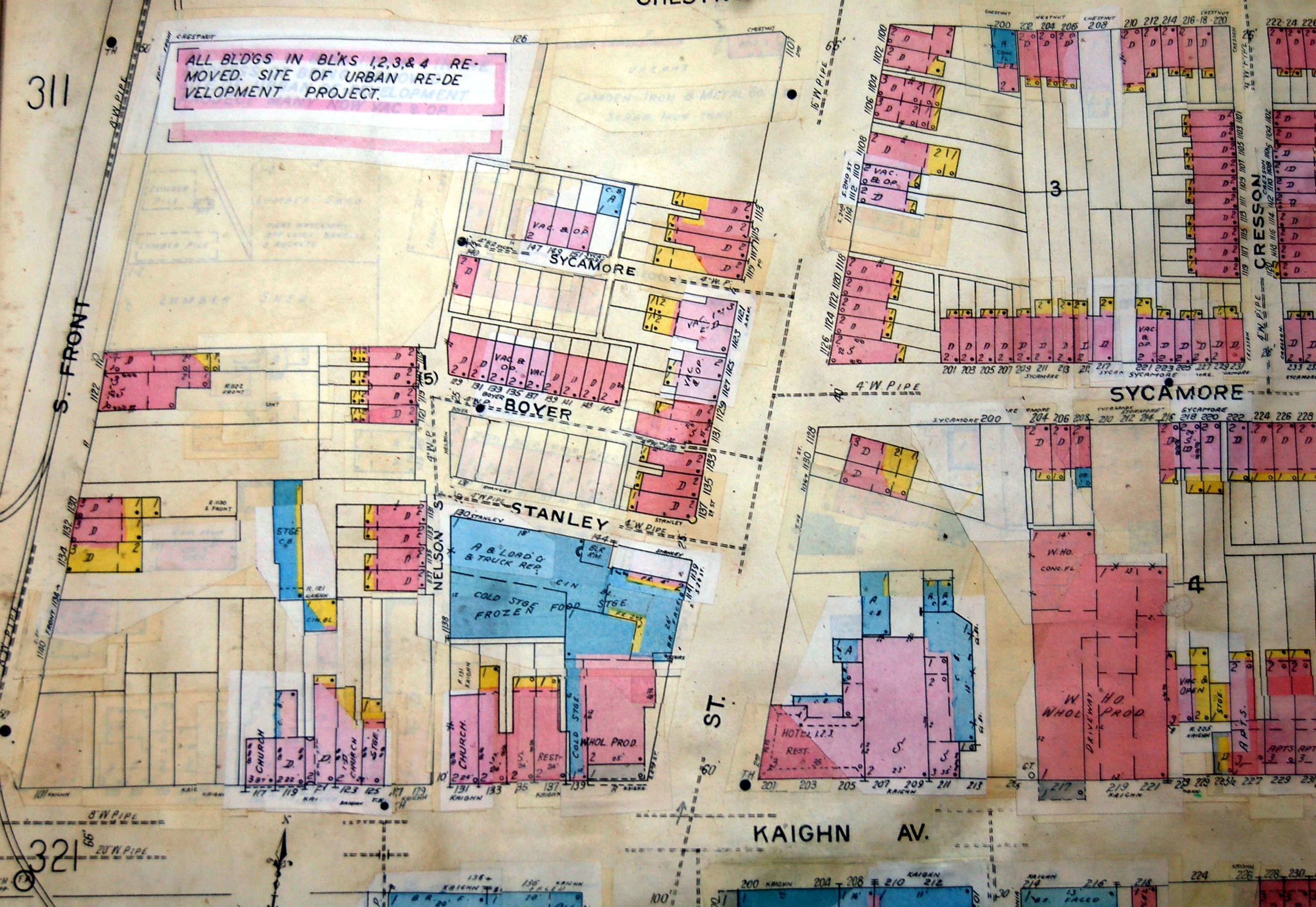 Sanborn Map — North Side of Kaighn Avenue at South 2nd Street, last edited 1963