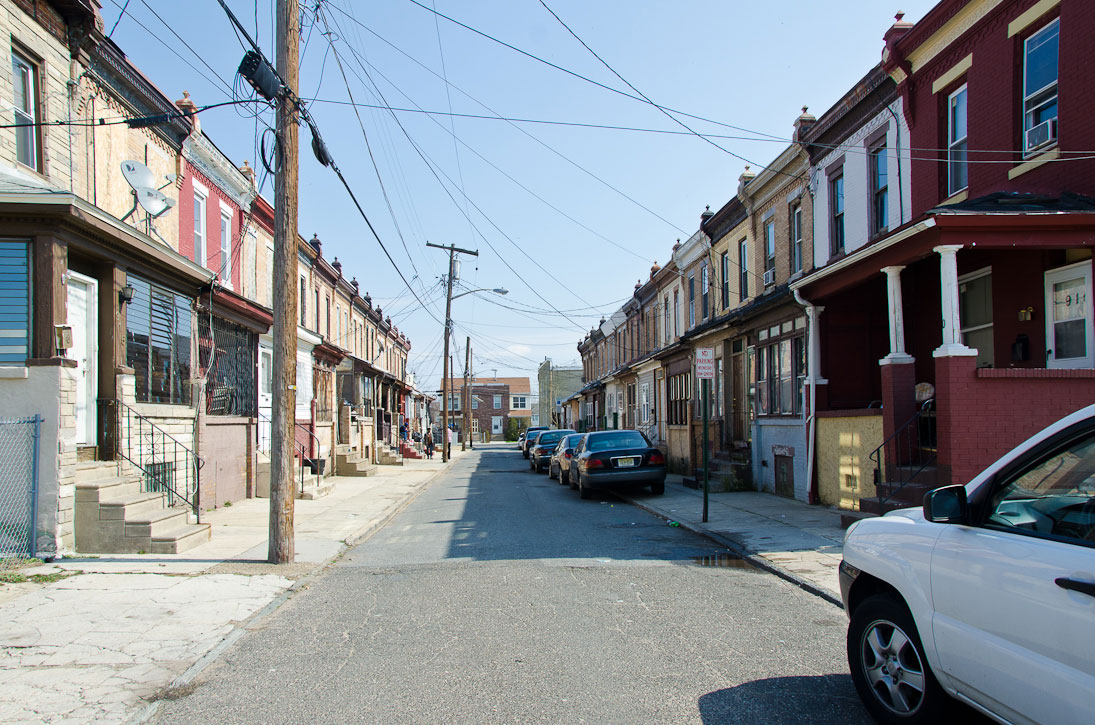 Looking east on Kimber Street from North 9th Street, March 13, 2012