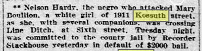 Philadelphia Inquirer, January 6, 1918 — Nelson Hardy jailed for attacking Mary Boullion of 1911 Kossuth Street