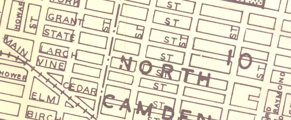 1946 map of Larch Street, Camden