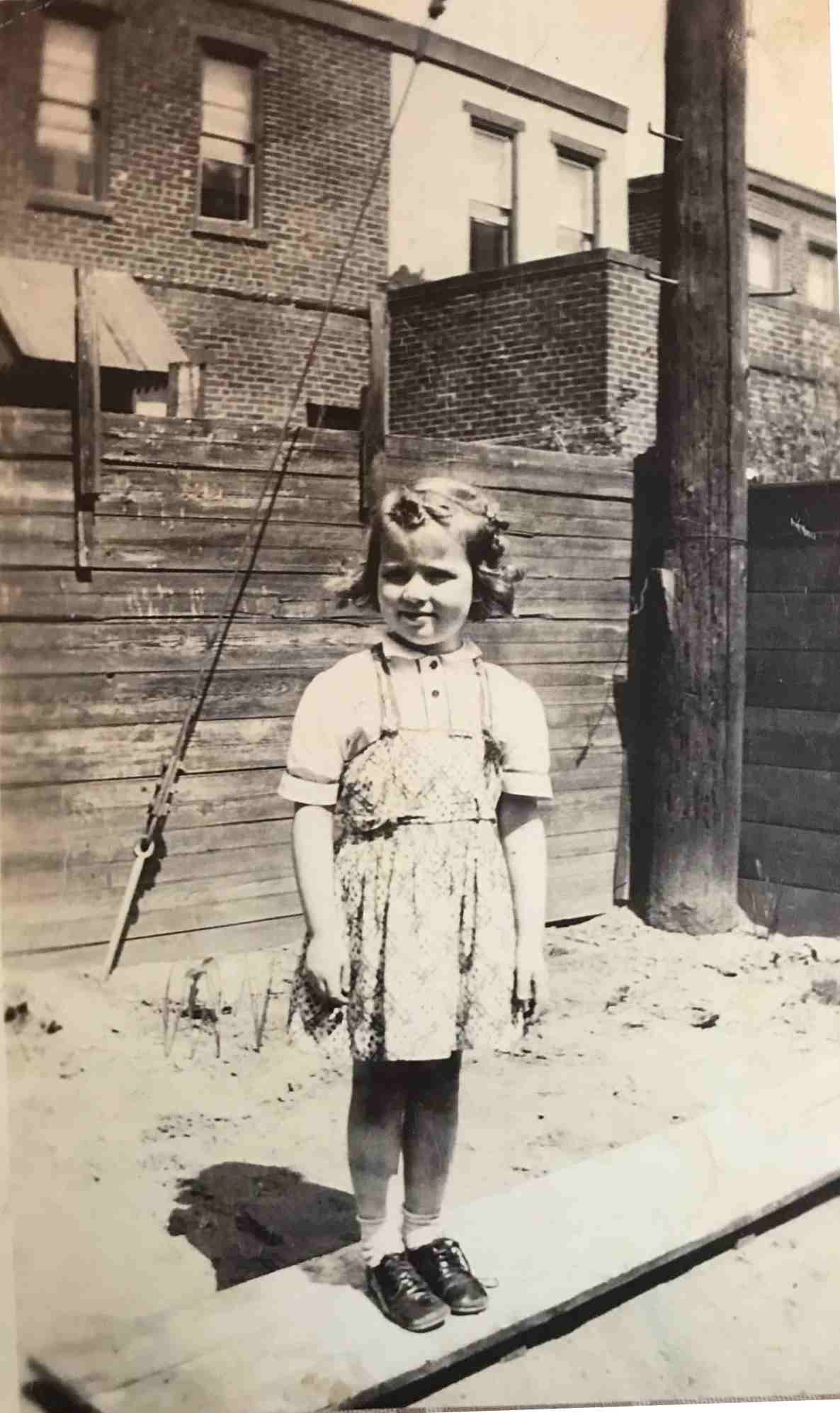 Barbara Ann Howe, daughter of Edward and Catherine 'Kitty' Howe, 900 Lawrence Street, c. 1947-1949