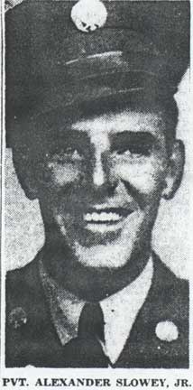 Pvt. Alexander Slowey, Jr.