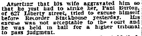 627 Liberty Street — Paul Burton and O. Glen Stackhouse, Philadelphia Inquirer, March 4, 1913