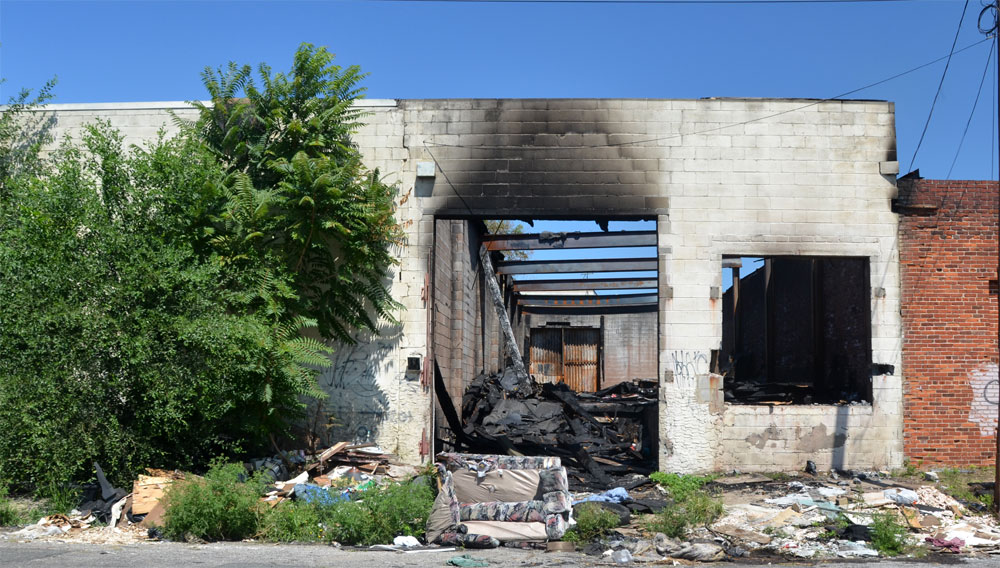 633 Liberty Street, August 12, 2011 — destroyed by fire July 30, 2011