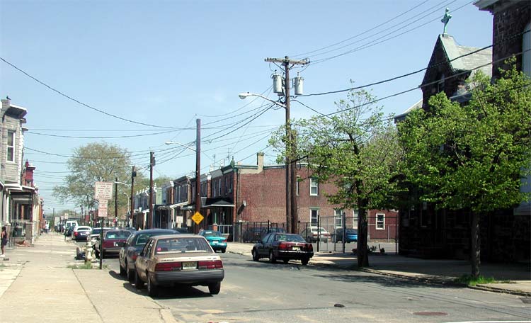 Looking Southeast, 1000 to 1058 Liberty Street, April 18, 2004