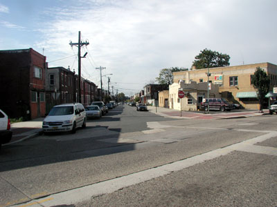 Looking west on Liberty Street from Haddon Avenue, October 20, 2005