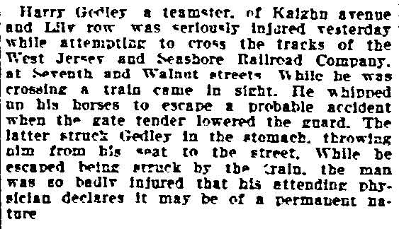 Camden News Notes — Philadelphia Inquirer, January 31, 1906