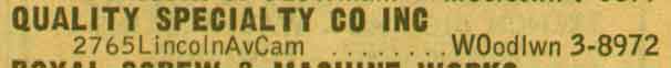 Quality Specialty Co. Inc. — NJ Bell Yellow Pages listing, 1955