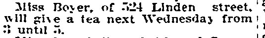 Philadelphia Inquirer, January 3, 1895 — Benjamin F. Boyer, 524 Linden Street