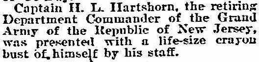 Philadelphia Inquirer, February 18, 1894 — Henry L. Hartshorn, 530 Linden Street