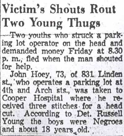 Camden Courier-Post, December 14, 1957 — John Hoey, 831 Linden Street