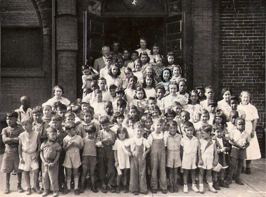 First Italian Baptist Church, 252 Line Street — 1939 Bible School students and staff