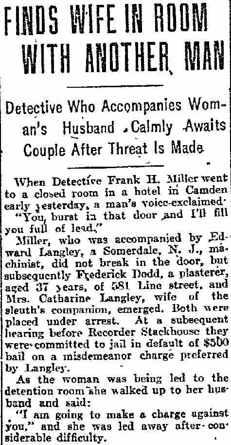 581 Line Street — Frederick Dodd, Philadelphia Inquirer, April 15, 1914