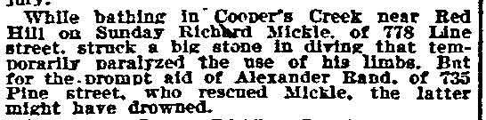 778 Line Street — Richard Mickle, Philadelphia Inquirer, May 30, 1899