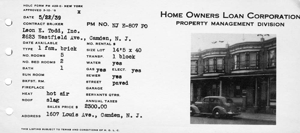 1607 Louis Street, 1947