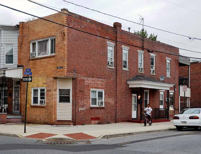 Northeast corner of Louis Street and Everett Street, September 25, 2011