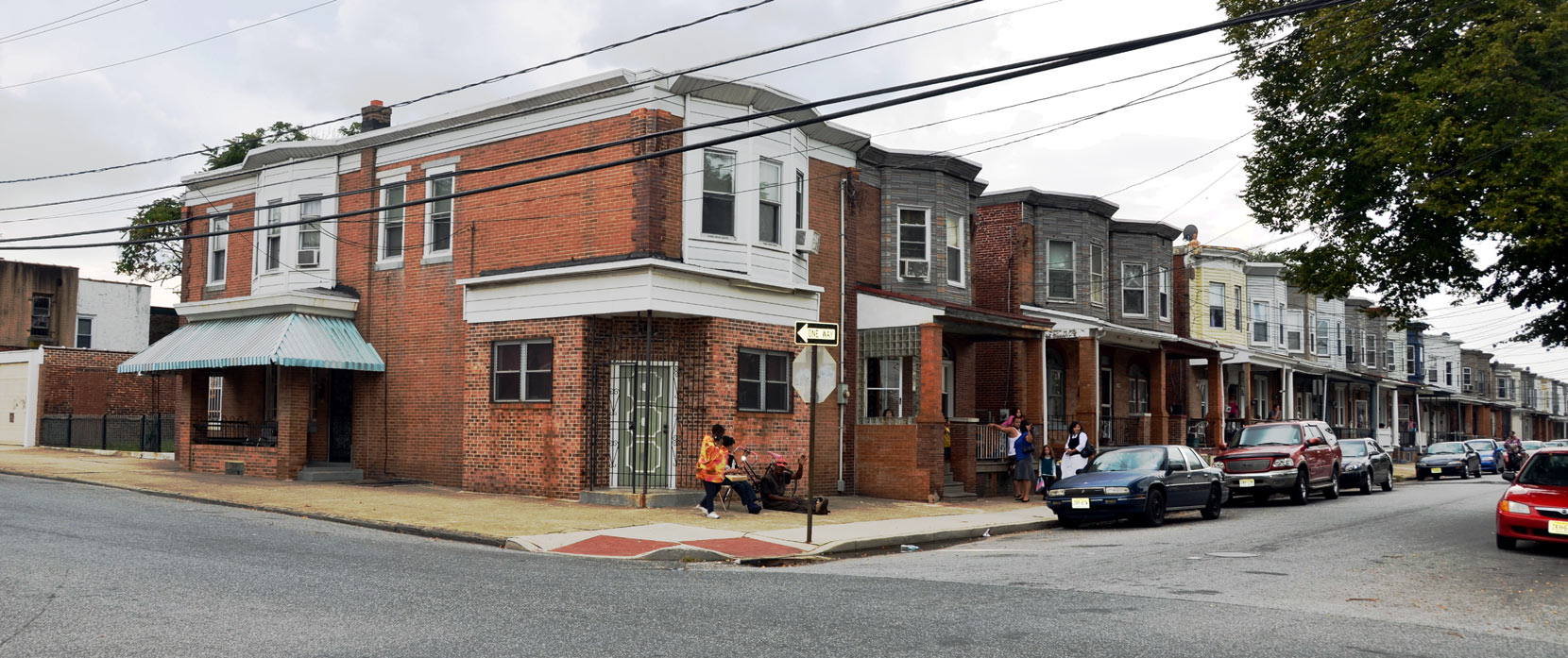 Southwest corner of Louis Street and Everett Street, September 25, 2011