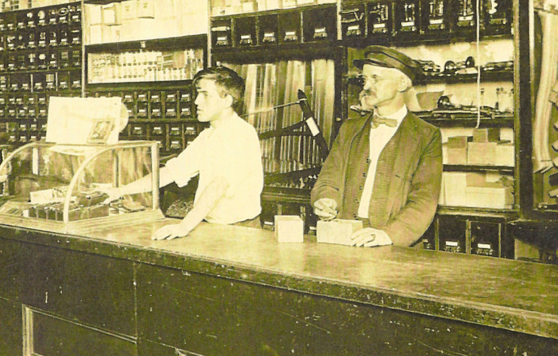 Charles G. Paxson, Paxson Hardware, 132 Main Street, circa 1914
