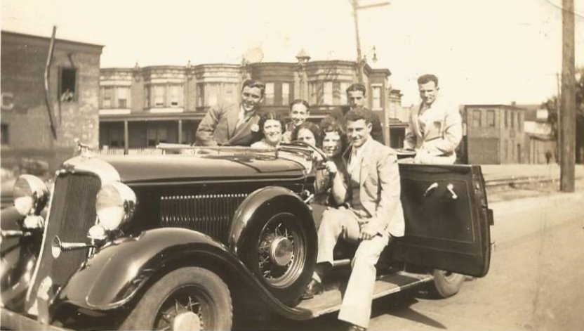 May 1936 — Looking Northeast on Main Street towards the intersection of North 3rd Street, Cedar Street, and Main Street