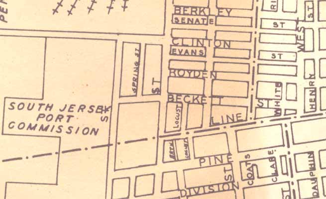 1946 Map of Camden showing Beckett Street