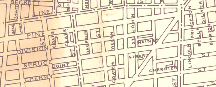 1946 Map of Camden — Dauphin Street