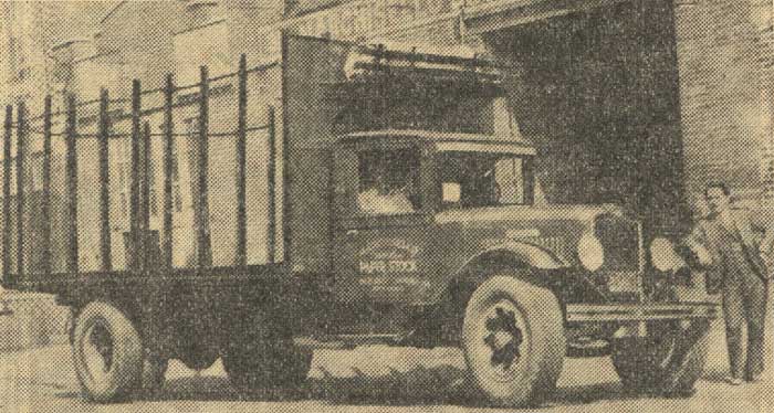 Marchisello Bros. Inc. truck, Camden, New Jersey, 1934