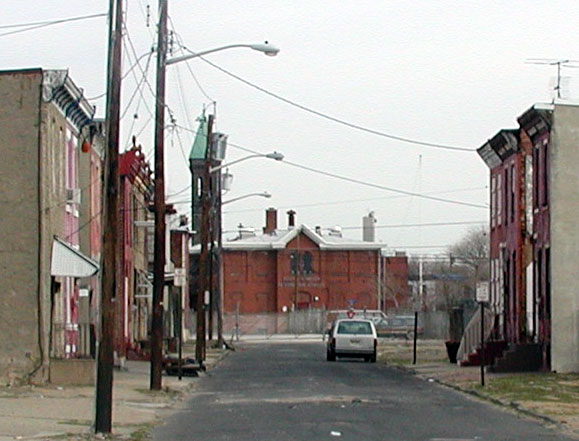 Marion Street from Kaighn Avenue, March 14, 2004