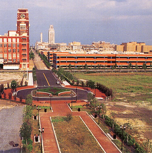 Market Street looking east from the Delaware River, 1996